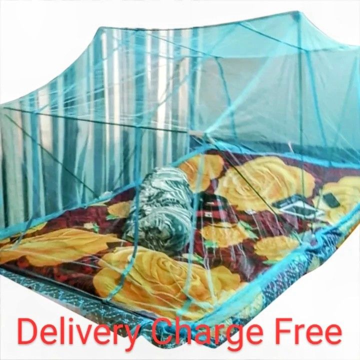 Adult Mosquito Net Single Bed Foldable Washable Magic Net Mosari - Mosquito Net with stand (4×7) Feet