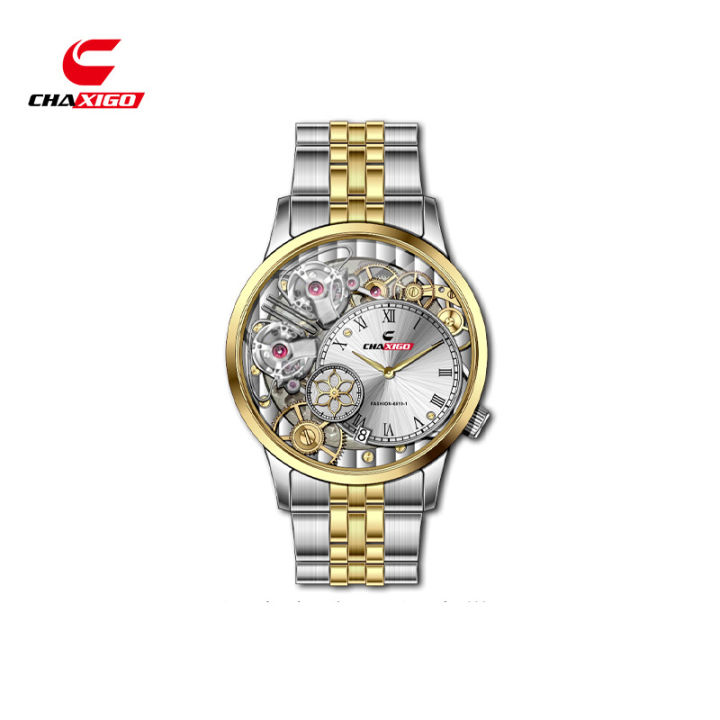 CHAXIGO%20New%20Fashion%20Luminous%20Versatile%20Alloy%20Steel%20Band%20Quartz%20Watch%20Trendy%20Versatile%20Business%20Men's%20Watch%20-%20Image%206