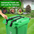 Adjustable Dual Trash Can Lock-2pcs Animal Proof Locks for Securing Trash Can Lids.