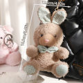 Cute Teddy Bear Keychain Rabbit Doll keyring Key Chains Bag Car Charm Pendant Fashion Keychains Key Accessories for Girls Gifts.