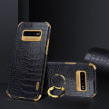 Casing for Samsung Galaxy S10 5G Crocodile Pattern 360 Degree Rotating Ring Cover Compatible with Magnetic Car. 