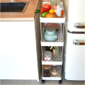 Wide type Rolling Storage Cart Mobile Gap Storage Rack Multi-purpose Utility Cart Kitchen Organizer Shelf Bathroom Storage Rack Push Trolley Shelf Floor Multi-layer Crevice Living Room Storage Trolley Kitchen Crevice Shelf. 