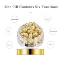 24K Gold Niacinamide Serum Anti Wrinkle Facial Essence Lotion Fade Dark Eye Circles Eye Cream Skin Care Set Korean Cosmetics. 