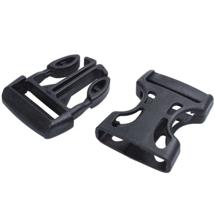 8Pcs%20Plastic%20Side%20Quick%20Release%20Buckles%20Clip%20for%2025mm%20Webbing%20Band%20Black%20-%20Image%202