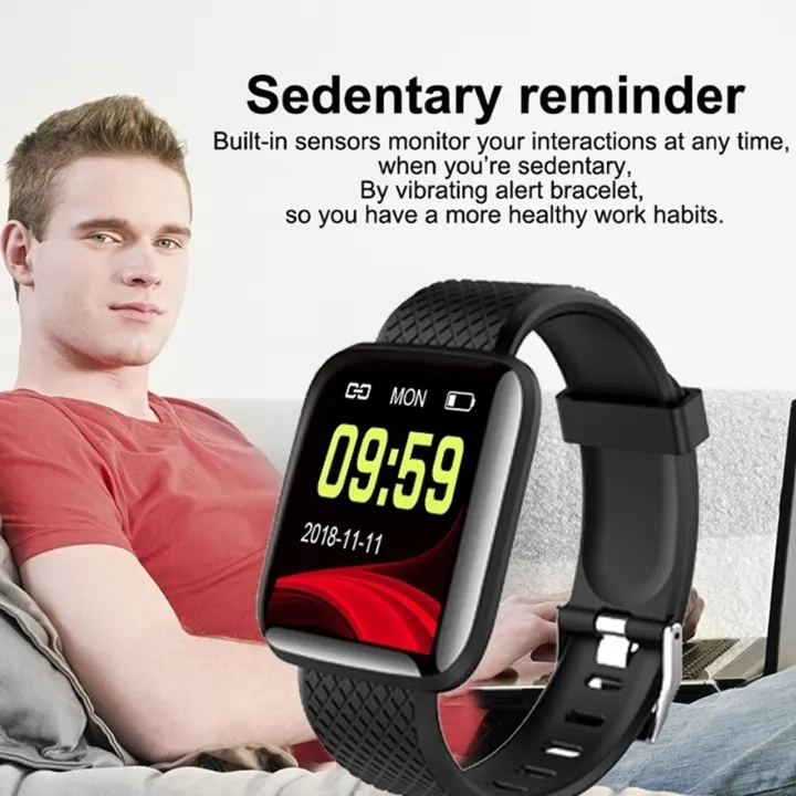 116Plus%20Smart%20Watch%201.44%20Inch%20Touch%20Screen%20Fitness%20Smart%20Watch%20Heart%20Rate%20Monitor%20Sports%20Watch%20For%20Men%20Women%20-%20Image%202