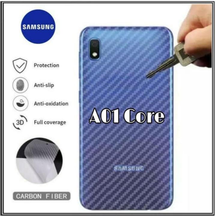 Samsung Galaxy A01 CORE / M01 CORE - Back Carbon Fiber Sticker Protection