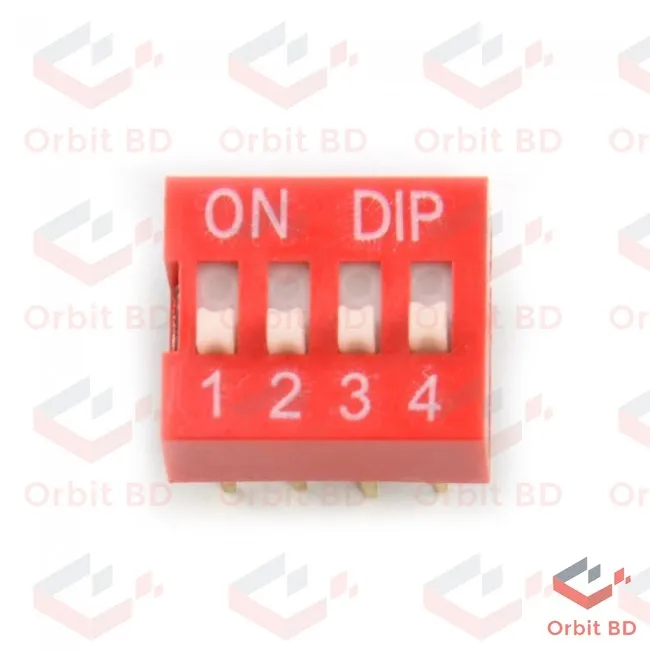 3Pcs%204%20Position%20DIP%20Switch%202.54mm%20Pitch%20Horizontal%20DIP%20Switch%20Four%20Positions%20Piano%20Type%20Dial%20DIP%20Slide%20Switch%20For%20Electronics%20Circuit%20PCB%20-%20Image%203