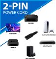 2 Pin Adapter Universal  Power Cable AC Cord 220V 1.8 Meter. 