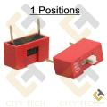 3Pcs 1 Position DIP Switch 2.54mm Pitch Horizontal DIP Switch One Single Positions Piano Type Dial DIP Slide Switch For Electronics Circuit PCB. 
