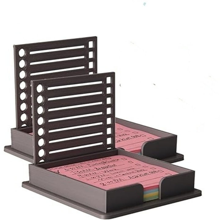 GC Sticky Note Template, Sticky Note Holder With Stencil, 3x3 Inch Note Dispenser, Desk Supplies Organizer Accessories, Office Desk Accessories