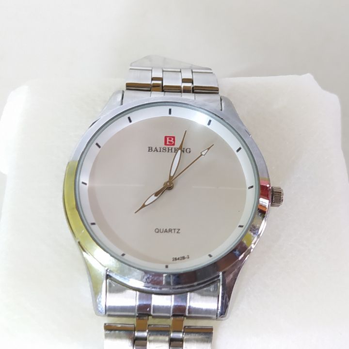 Primium%20Quality%20Stainless%20Steel%20Analog%20Wrist%20Watch%20For%20Men%20(%20White)%20-%20Image%202