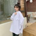 Large Size Design Personality Sweet Cool Casual Long Sleeve T T-shirt Women's Spring and Autumn Clothing Lazy Style plus Size Fat MM Slimming Niche. 