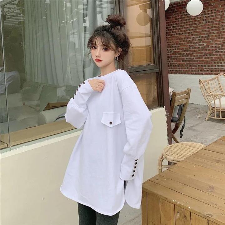 Large%20Size%20Design%20Personality%20Sweet%20Cool%20Casual%20Long%20Sleeve%20T%20T-shirt%20Women's%20Spring%20and%20Autumn%20Clothing%20Lazy%20Style%20plus%20Size%20Fat%20MM%20Slimming%20Niche%20-%20Image%205