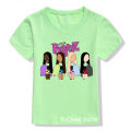 Fashion Y2K Bratz T shirt baby clothes girls Summer Yellow pink blue green color T-shirt cute birthday gift wholesale kids tops.