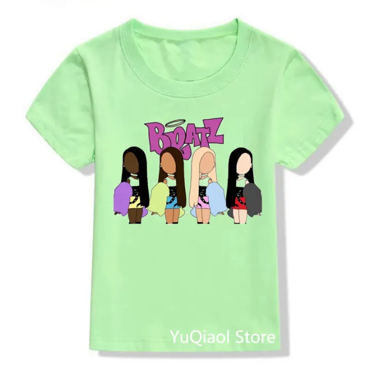 Fashion%20Y2K%20Bratz%20T%20shirt%20baby%20clothes%20girls%20Summer%20Yellow%20pink%20blue%20green%20color%20T-shirt%20cute%20birthday%20gift%20wholesale%20kids%20tops%20-%20Image%204