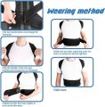 Orthopedic Posture Corrector - Fully Adjustable Magnetic Back Brace Belt For Upper And Lower Back Relief. 