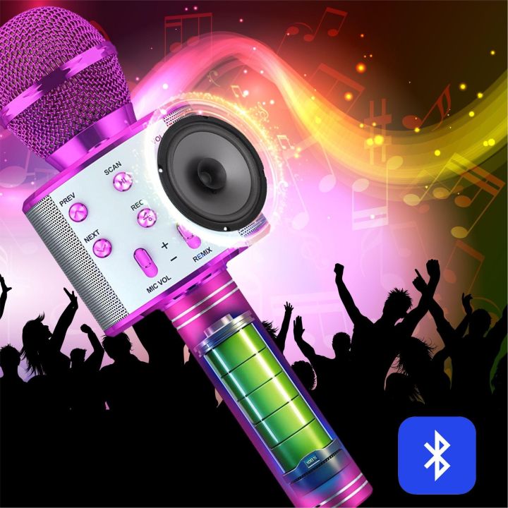Wireless%20Bluetooth%20Karaoke%20Microphone,%205-in-1%20Portable%20Handheld%20Mic%20Speaker%20for%20All%20Smartphones,Gifts%20for%20Girls%20Kids%20All%20Age%20-%20Image%202