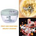Manual Fruit Vegetable Chopper Hand Pull String Food Cutter Onion Nuts Meat Grinder Mincer Blender Shredder Mixer Kitchen Tool. 
