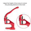 Complete Snap Fastener Button Kit Hand Punch Press Machine. 