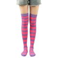 Trendy Women High Stockings Anime Stripe Socks Leg Warmth Over Knee Thigh Soft Dance Socks Ladies Preppy Cosplay Long Stocking.