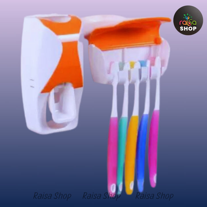 RAISA%20Automatic%20Toothpaste%20Dispenser%20and%20Brush%20Holder%20Set%20-%20Image%202