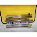 Pulsar 150 Double disc Box silencer guard stainless still padani box silencer cover. 