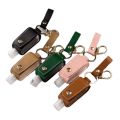 Leakproof 30ml Hand Washing gel Storage Bottle Travel Keyring With Tassels PU Cover Empty Bottle Hand Sanitizer Holder Keychain Holder. 