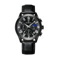 LouisWill Men's Casual Fashion Quartz Watches Leather Strap 3ATM Waterproof - Business Wristwatches. 