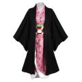 Anime Demon Slayer Kamado Nezuko Cosplay Costume Kimono Kimetsu No Yaiba Cosplay Wigs Hairs Halloween Carnival Women Outfit. 