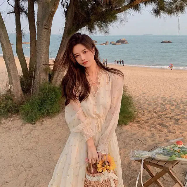 V%20neck%20elegant%20sweet%20dress%20women%20long%20sleeve%20chiffon%20floral%20party%20beach%20dress%20for%20girls%20Korean%20style%202021%20summer%20chic%20-%20Image%207