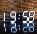 3D Led Digital Clock Electronic Table Clock Alarm Clock Wall Glowing Hanging Clocks - Clock. 