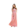 Maternity Dress Pregnancy Photography Props Dusty Pink Long Chiffon Dress Elegant Pregnant Women Clothes Lace Dresses. 