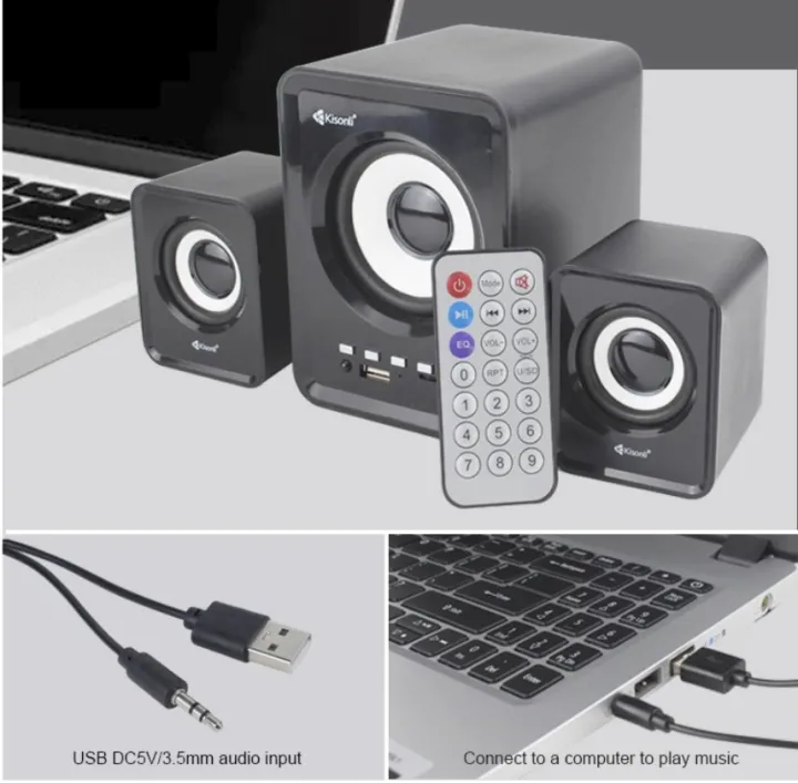Kisonli%20U-2800Bt%20Bluetooth%20Gaming%20Speaker%20-%20Laptop/Computer%20Support%20With%20Bt%20Usb%20Tf%20Card%20&%20Fm%20Radio%20Connectivity%20-%20Image%204