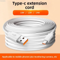 Uonevic For Xiaomi Samsung Compatible Data Cable, Ultra Long Micro USB Extension Luxury Cable 5M 10M 12M 14M Type-C Port Device Connected PS5. 