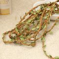 2M Brown Natural Twine String with Leaf DIY Garland accessories Supplies Burlap Wedding Decoration. 