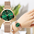 Tiktok Live Streaming on Kwai Generation Milan Steel Belt Calendar Luminous Women's Watch SENO Chennuo Internet Hot New Waterproof Watch. 