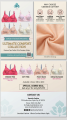 Multicolor Cotton Bra and Panty Set for Woman - 4 Set.