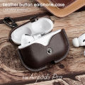 Luxury PU Leather Bluetooth Earphone Case Protective Cover for Airpods 1 2 3 Cases Charging Box with Hooks-Best Rate.