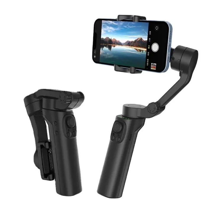 F5 Smartphone Gimbal 3-Axis Handheld Stabilizer Phone Selfie Stick Tripod for iPhone 14 Pro Max /Xiaomi/Huawei