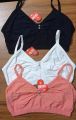 3 Pieces comfortable cotton Semis Bra Genji for Women and Girls. 