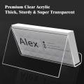 Acrylic Acrylic business card holder Portable 9*6.5*5cm Transparent Transparent card display rack Small Desktop business card storage for Office Store Meeting Business professionals Promotional events.