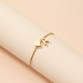 Simple Fashion Love Heart Bracelet For Women Personality Design 26 Letters Bracelet Hand Jewelry Golden Accessory Exquisite Girl Gifts Cologo. 