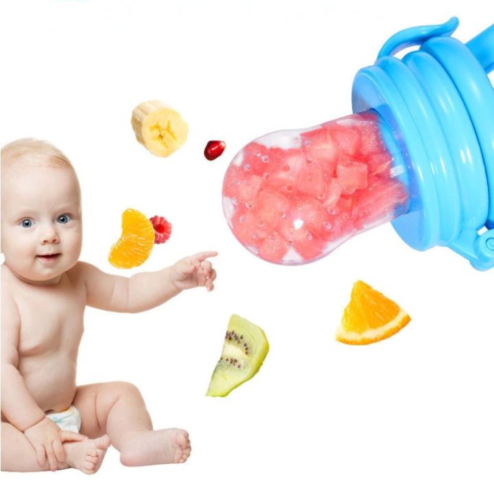 Baby%20Food%20Nibbler%20Feeding%20Spoon%20Bell%20Ring%20Juice%20Extractor%20Pacifier%20Chew%20Silicone%20Gum%20Fruit%20Vegetable%20Bite%20Eat%20Auxiliary%20Bottles%20-%20Image%203