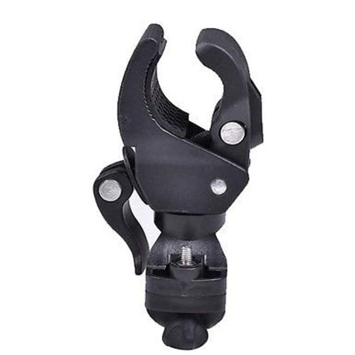 Universal Bike Flashlight Mount Holder Black White