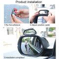 (New)SHUNWEI Car Adjustable Blind Spot Mirror Wide Angle Auxiliary Rear View Side Mirror.