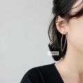 【beauty code store】Flyleaf Simple Round Circle Hoop Earrings For Women Quality Sterling Silver Fashion Jewelry.