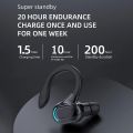 M-F8 Bluetooth 5.2 Wireless Earphone Ear Hook Mini Business Headphone HIFI Bass Noise Cancelling Sports Gaming Earbuds Headset.