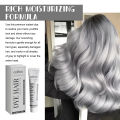 EELHOE Grandma Gray Hair Dye Cream Natural Long Lasting Coloring Unisex Smoky Gray Punk Style Professional Hair Dye Salon Wax. 