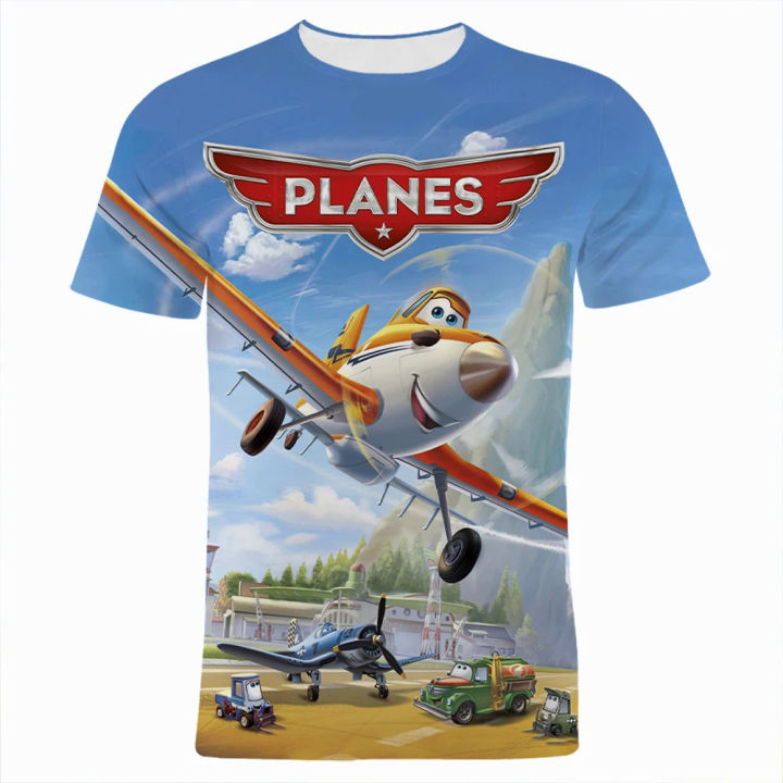 Disney Planes T-Shirts Cartoon Anime 3D Print Streetwear Men Women Fashion Oversized T Shirt Kids Boys Girls Tees Tops Clothing