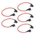Blade Fuse Adapter Kit, Car Add Circuit Fuse Adapter Double End Sturdy for DIY.